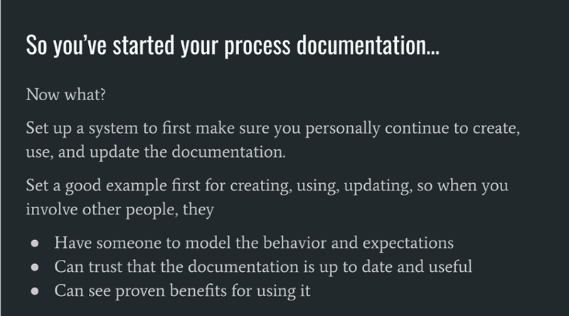 Documentation system-1